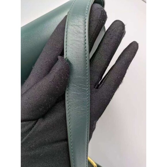 Pre-owned Celine Shiny Calfskin Medium Triomphe Amazone - Picture 11 of 15